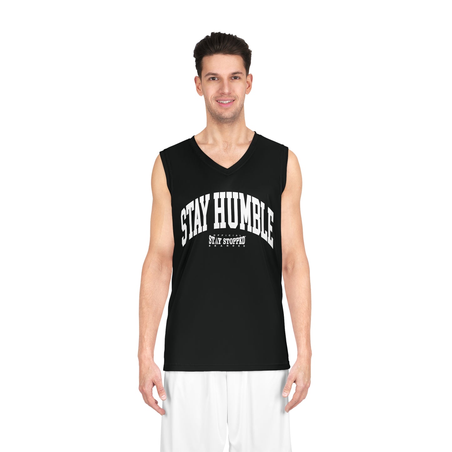 STAY HUMBLE Basketball Jersey (AOP)