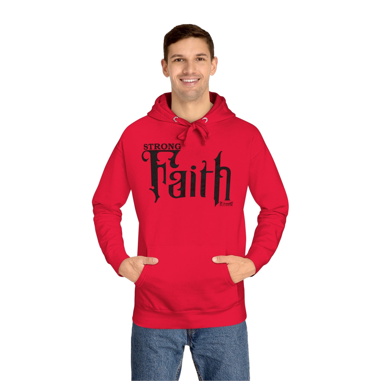 New STRONG FAITH Unisex Fleece Hoodie