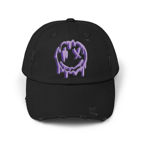 SMILEY -BOLD SOUL Unisex Distressed Cap