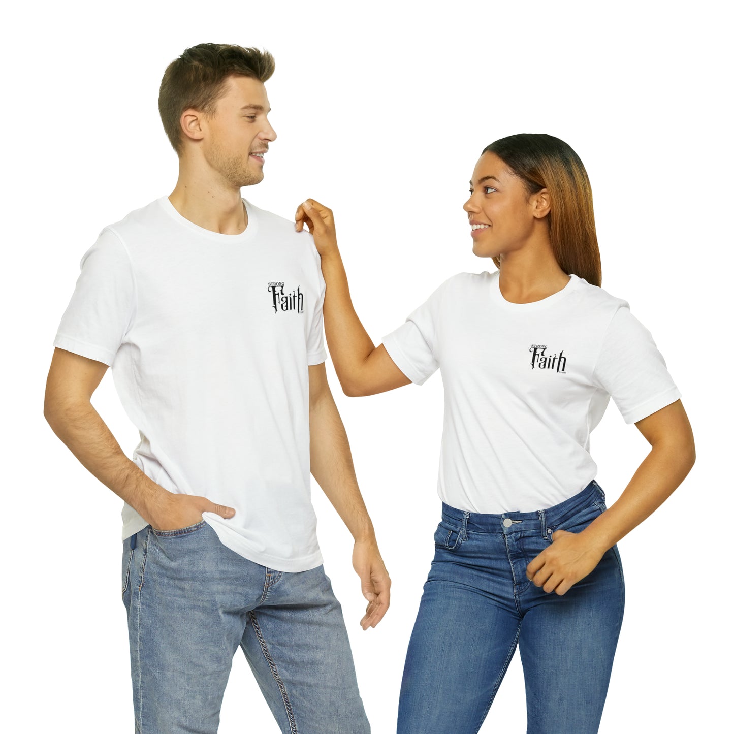 NEW - STRONG FAITH - 5 colors Unisex Jersey Short Sleeve Tee