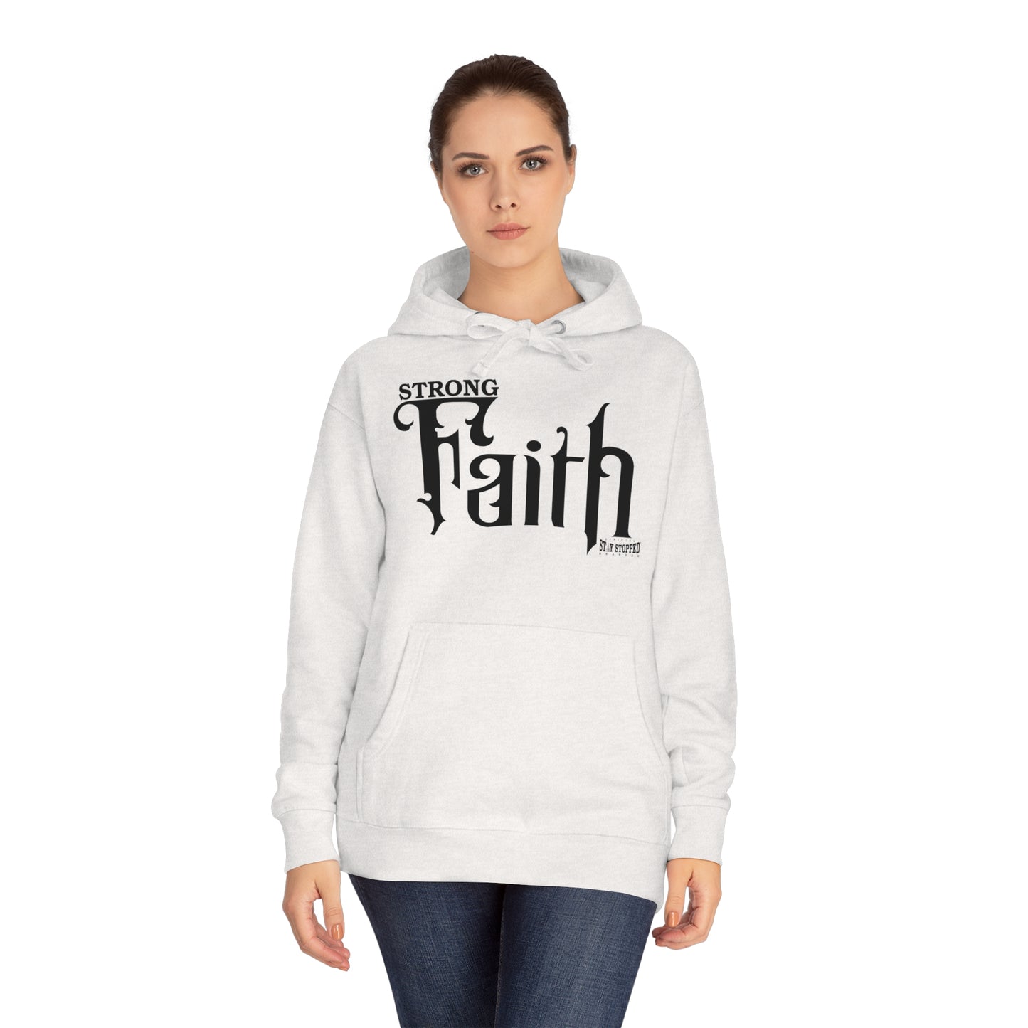 New STRONG FAITH Unisex Fleece Hoodie