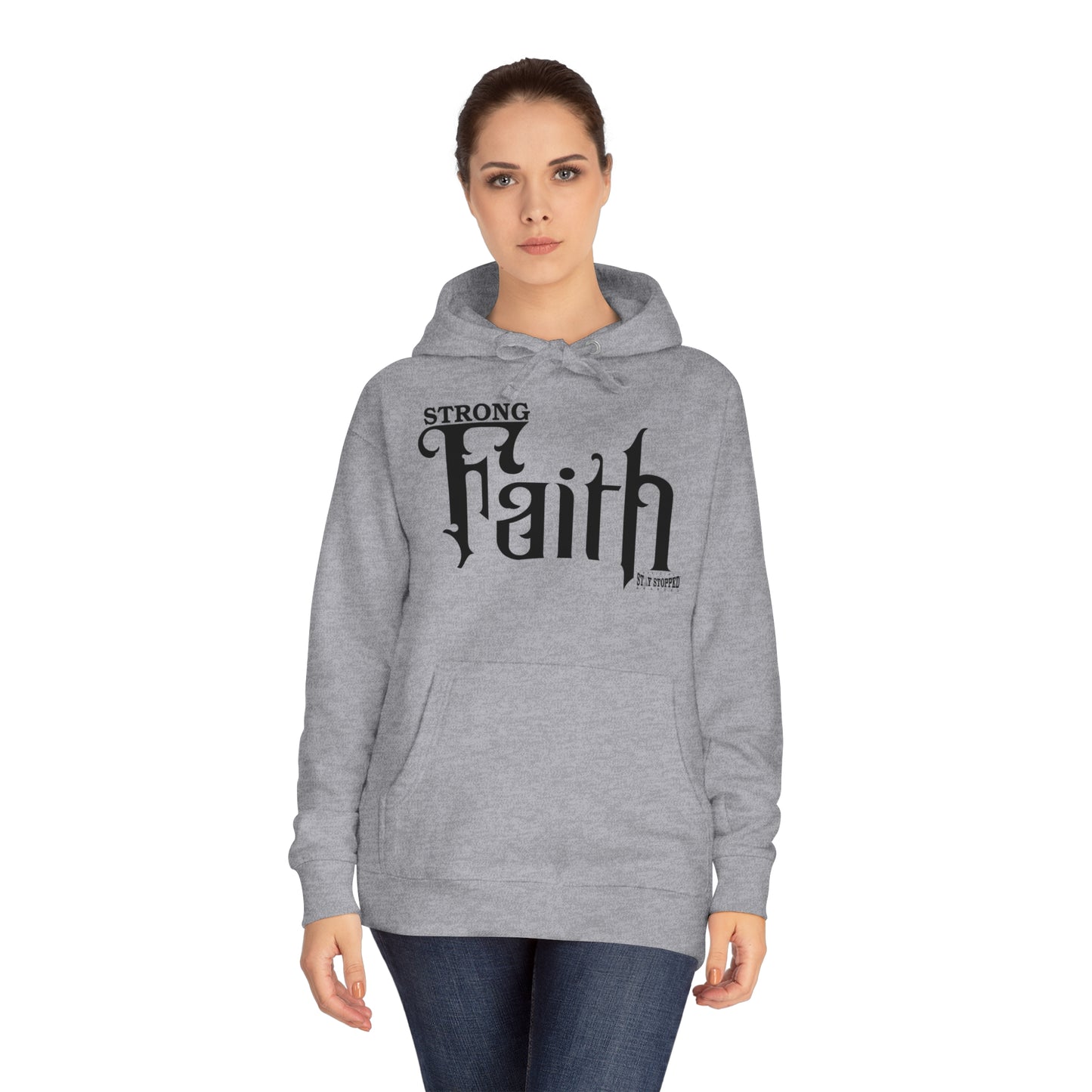 New STRONG FAITH Unisex Fleece Hoodie