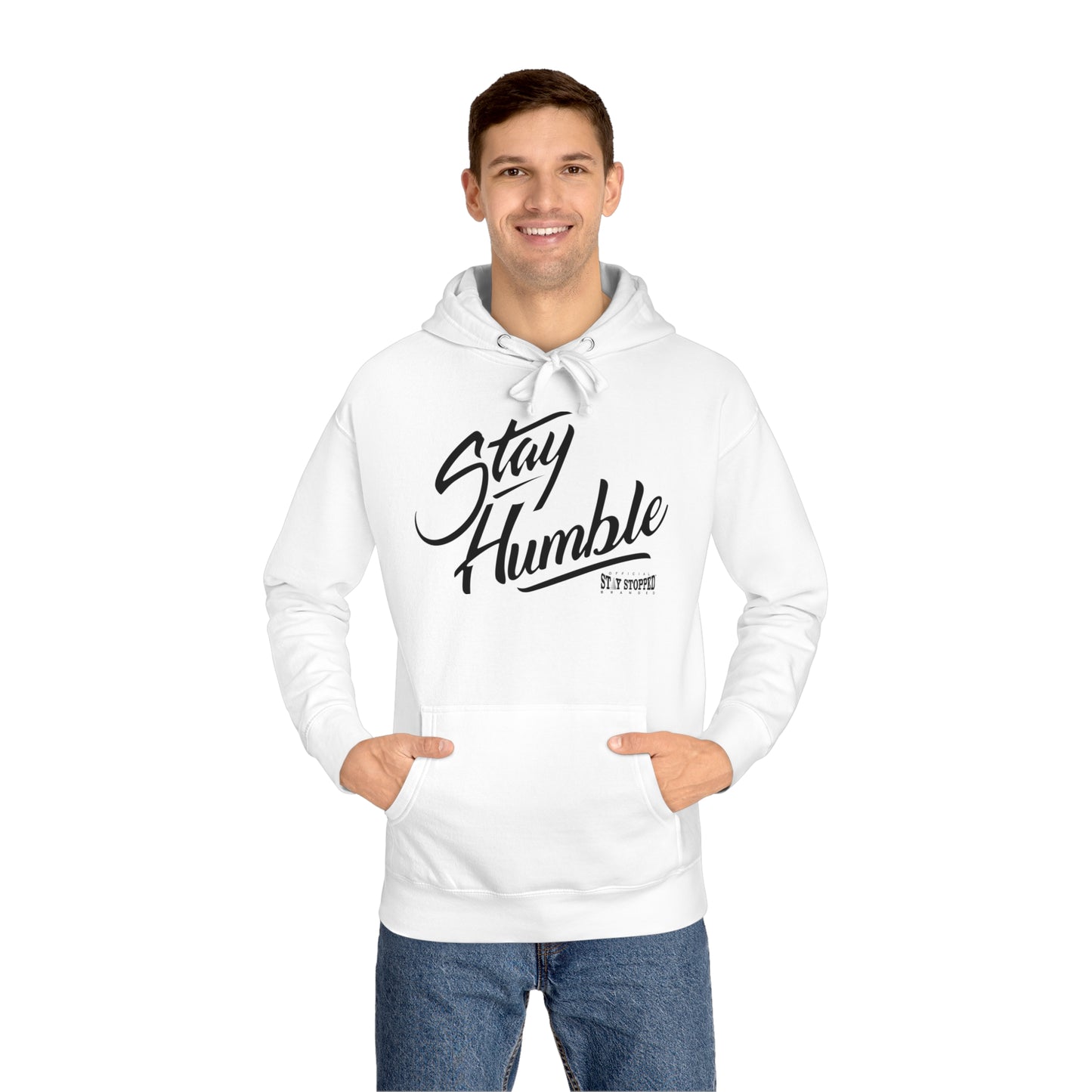 New- Stay Humble Big Print-Unisex Fleece Hoodie