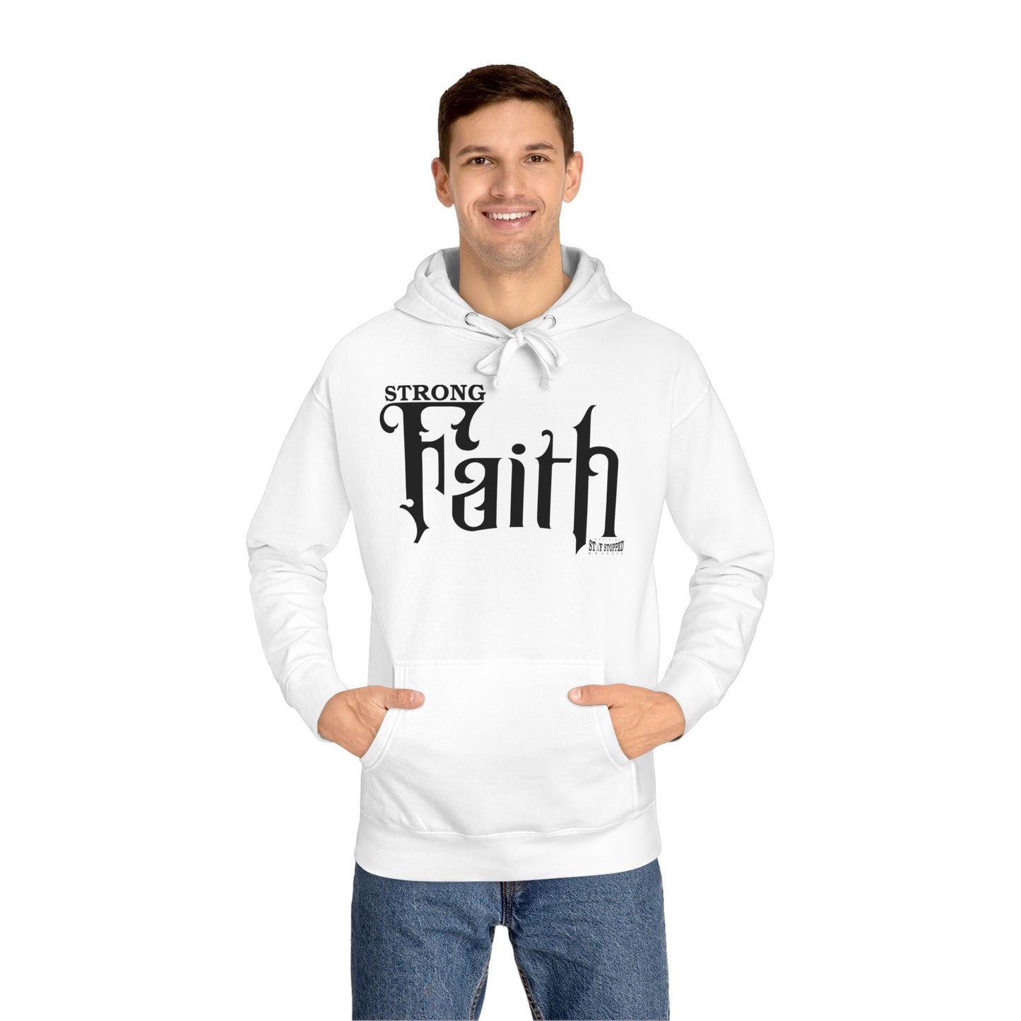 New STRONG FAITH Unisex Fleece Hoodie