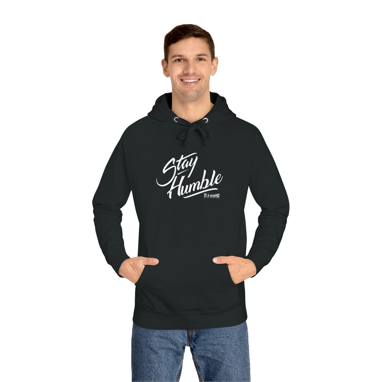 NEW Stay Humble Big Print-Unisex Fleece Hoodie