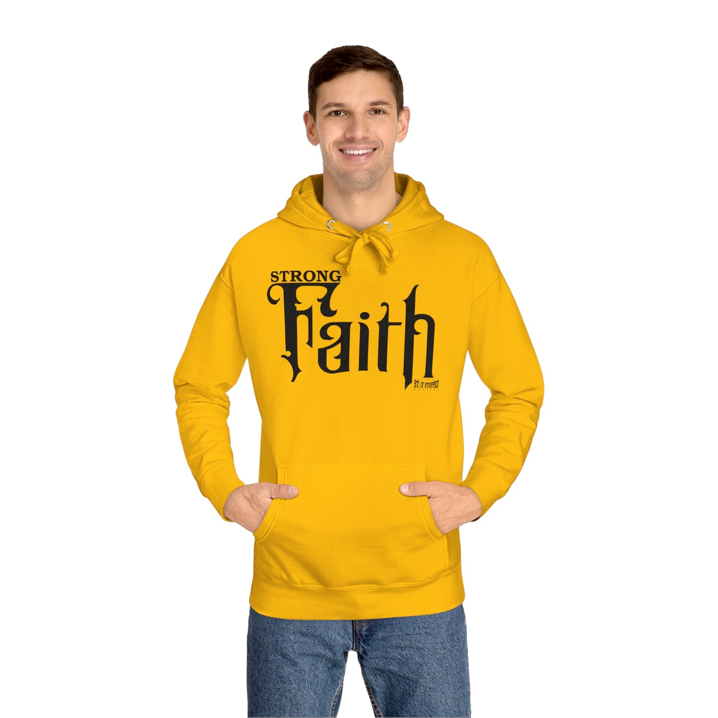 New STRONG FAITH Unisex Fleece Hoodie