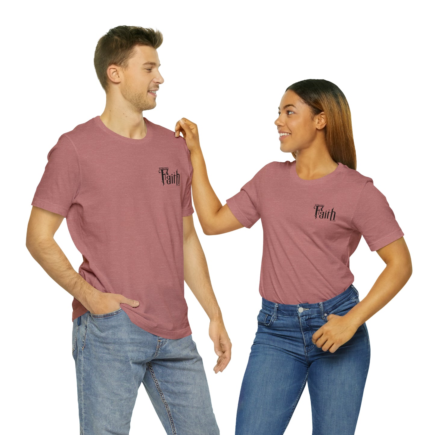 NEW - STRONG FAITH - 5 colors Unisex Jersey Short Sleeve Tee