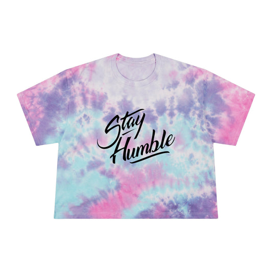 New Stay Humble Women's Tie-Dye Crop Tee