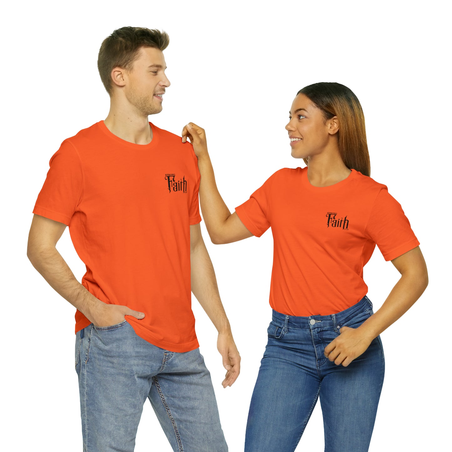 NEW - STRONG FAITH - 5 colors Unisex Jersey Short Sleeve Tee