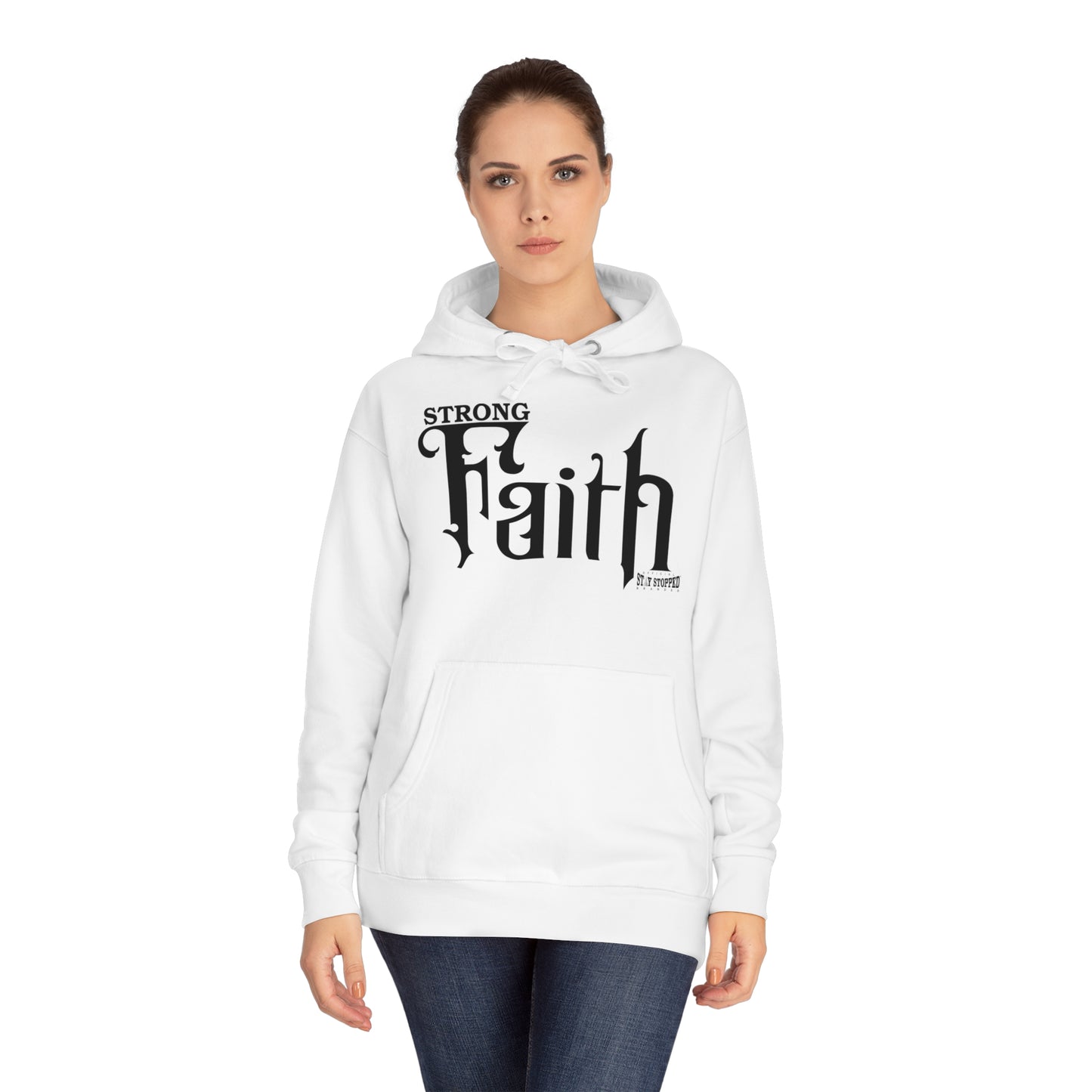 New STRONG FAITH Unisex Fleece Hoodie