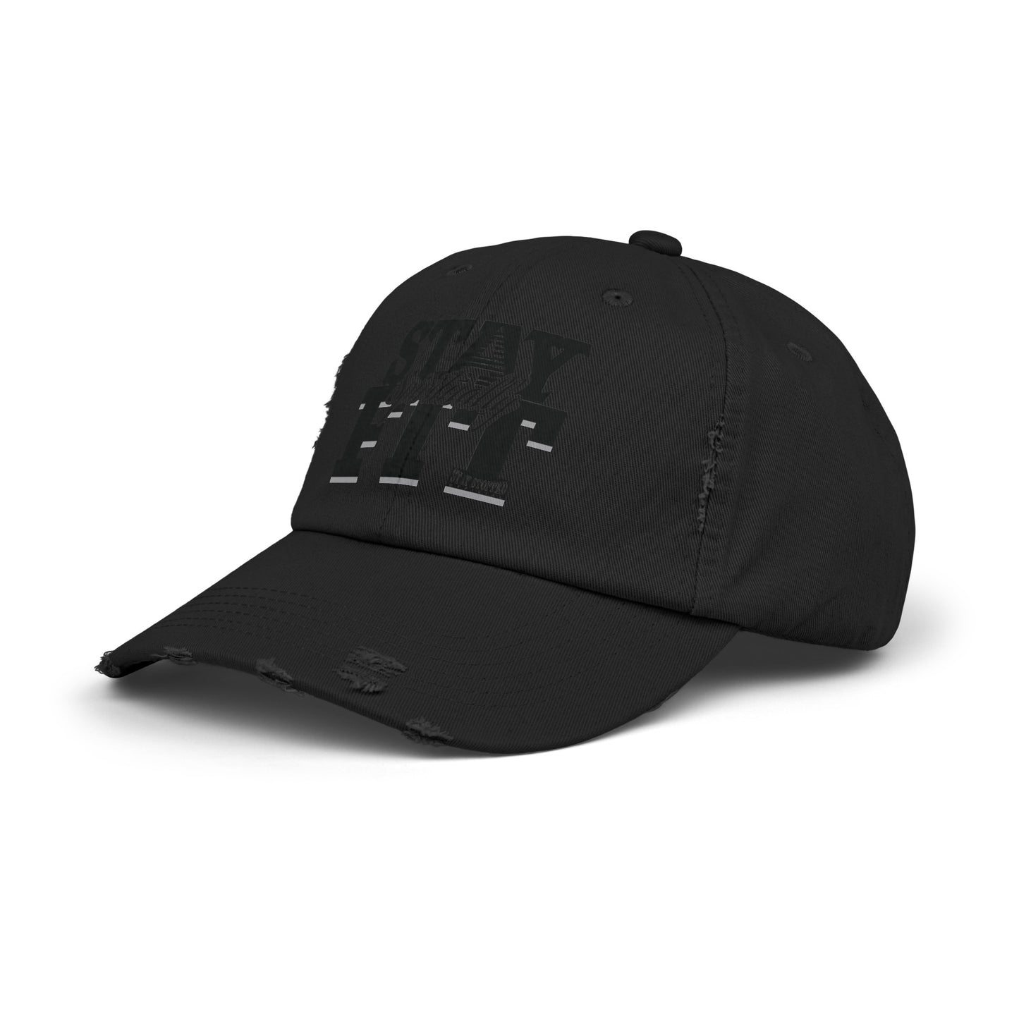 Stay Spiritually Fit Unisex Distressed Cap