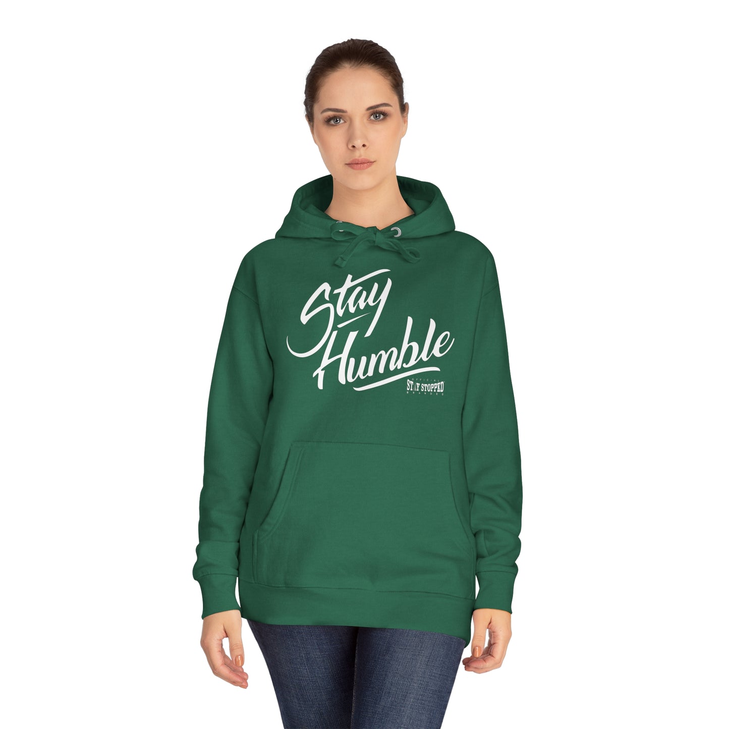 Military Green NEW Stay Humble Unisex Fleece Hoodie