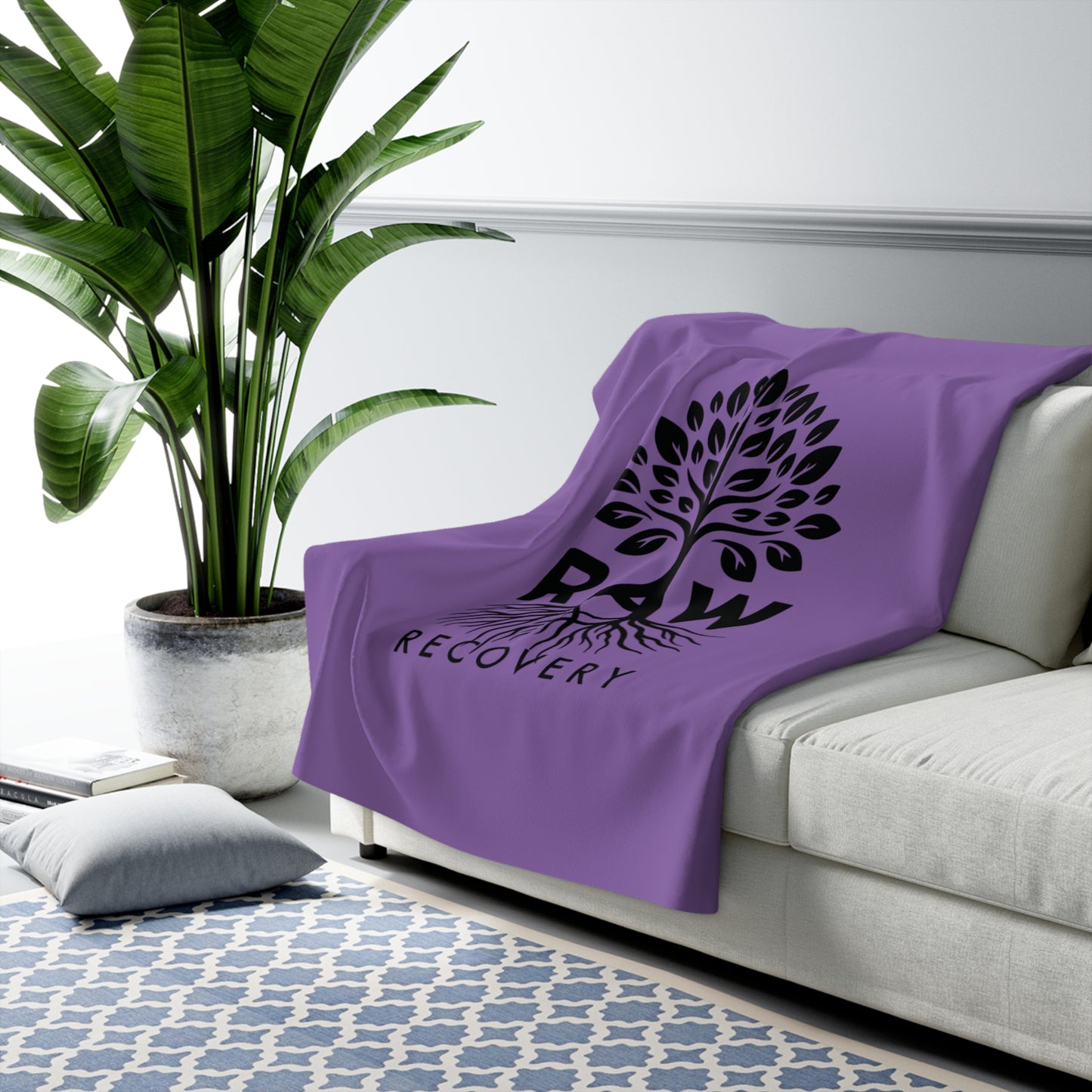 RAW RECOVERY Sherpa Fleece Blanket
