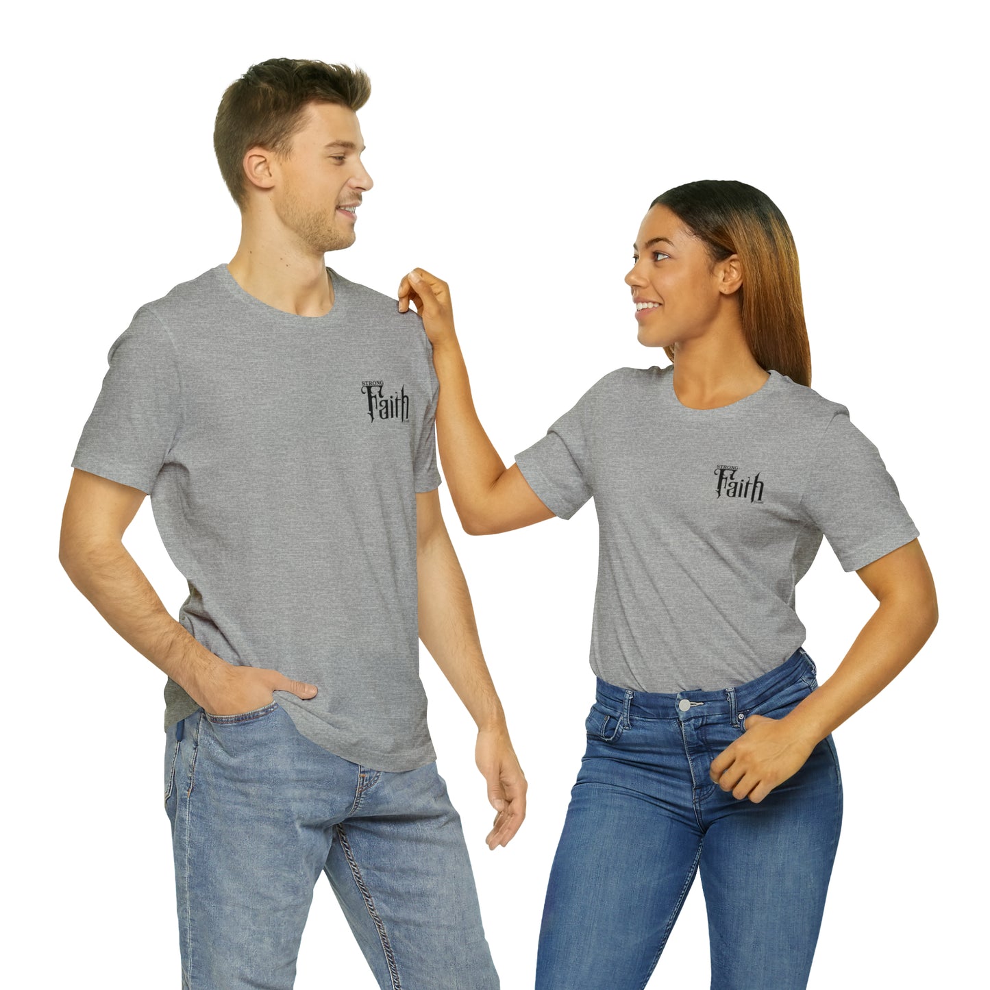 NEW - STRONG FAITH - 5 colors Unisex Jersey Short Sleeve Tee
