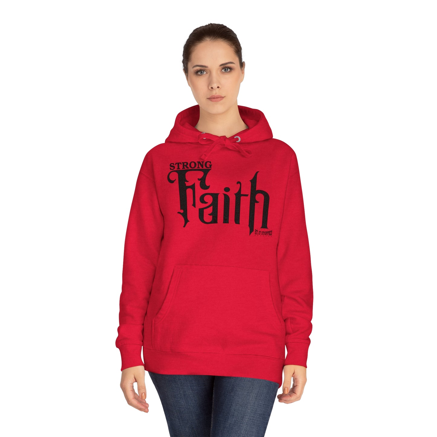 New STRONG FAITH Unisex Fleece Hoodie