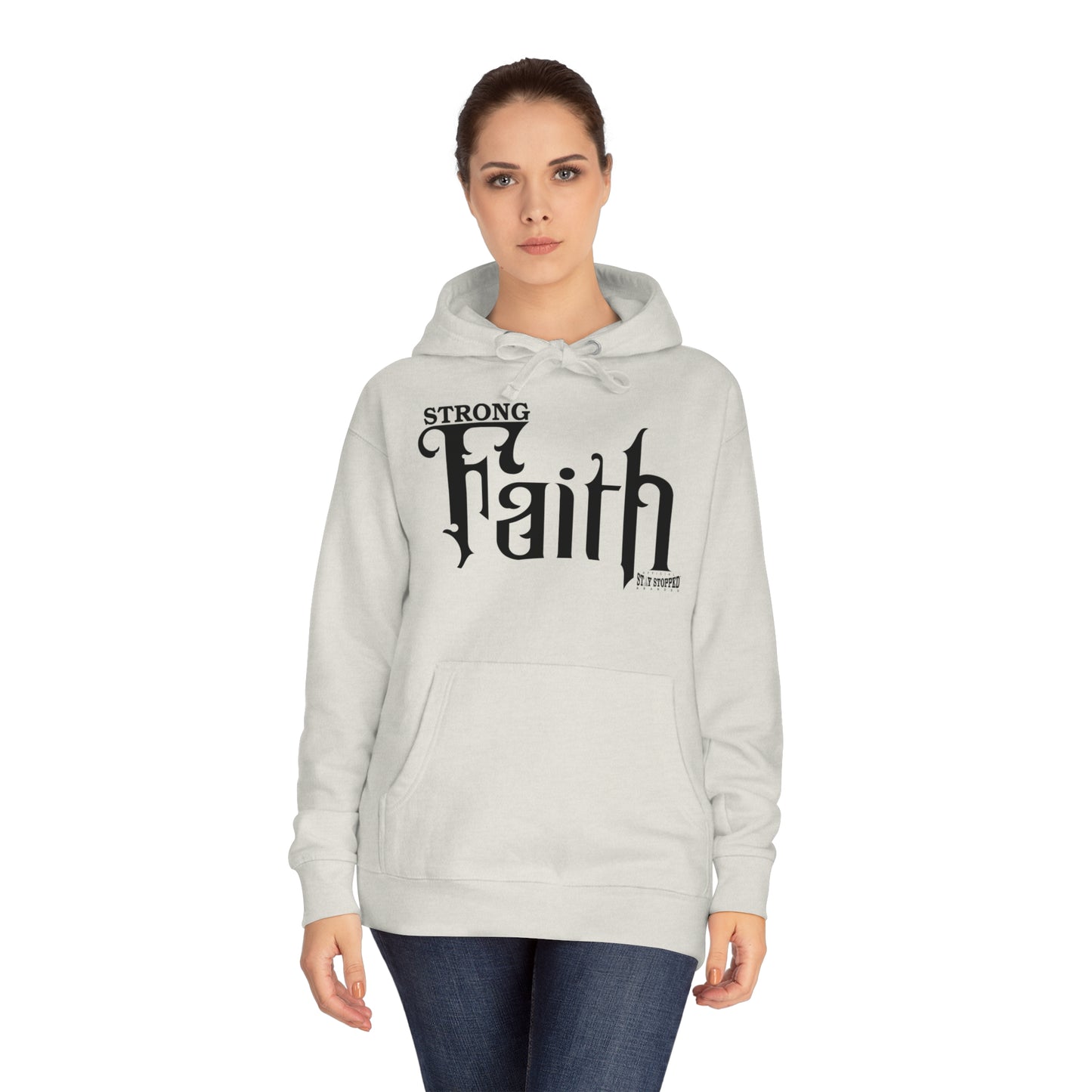 New STRONG FAITH Unisex Fleece Hoodie