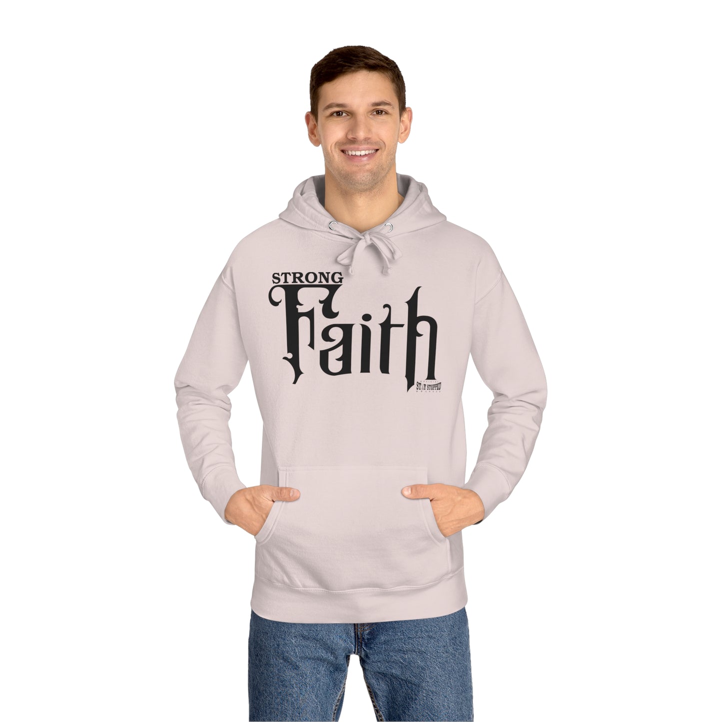 New STRONG FAITH Unisex Fleece Hoodie