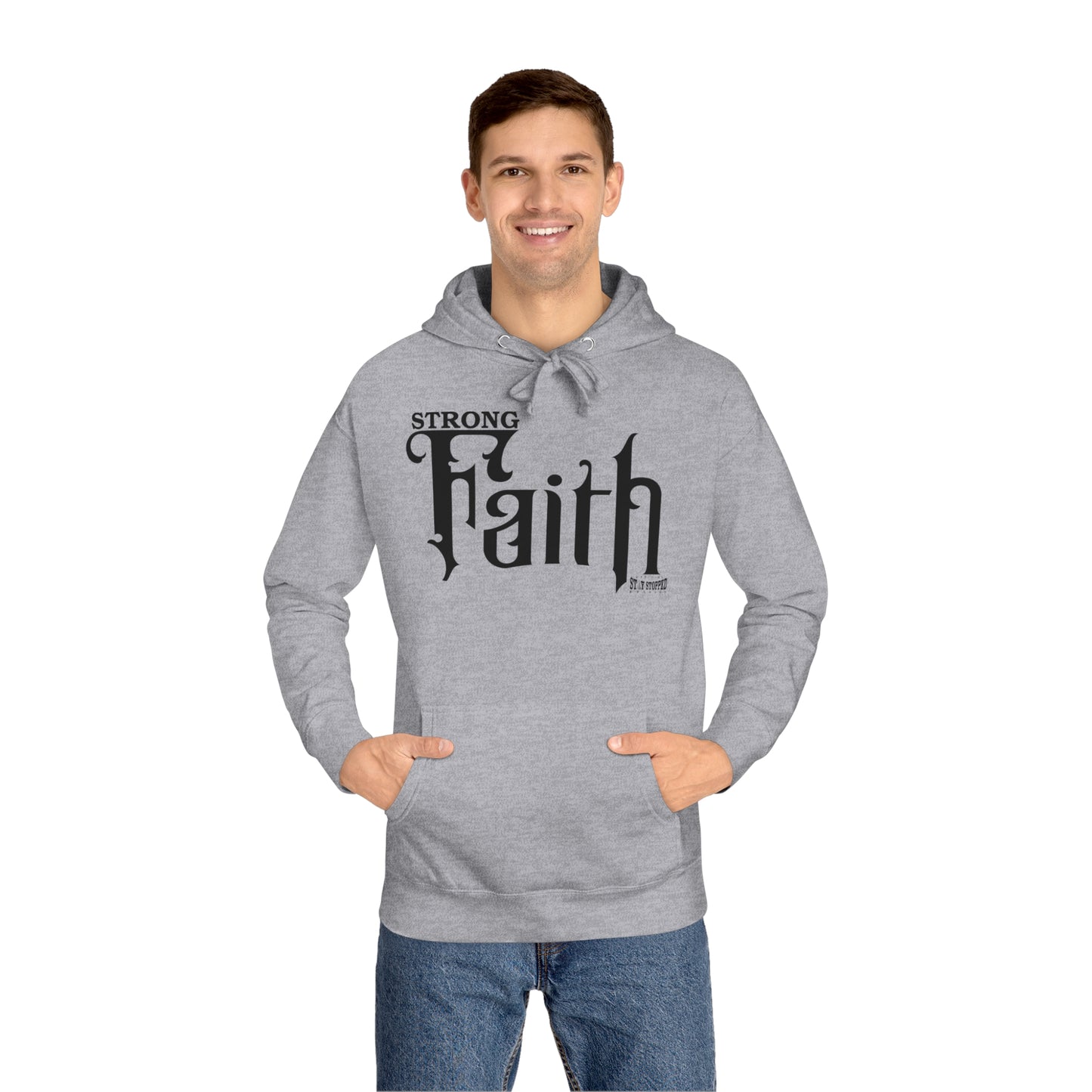 New STRONG FAITH Unisex Fleece Hoodie