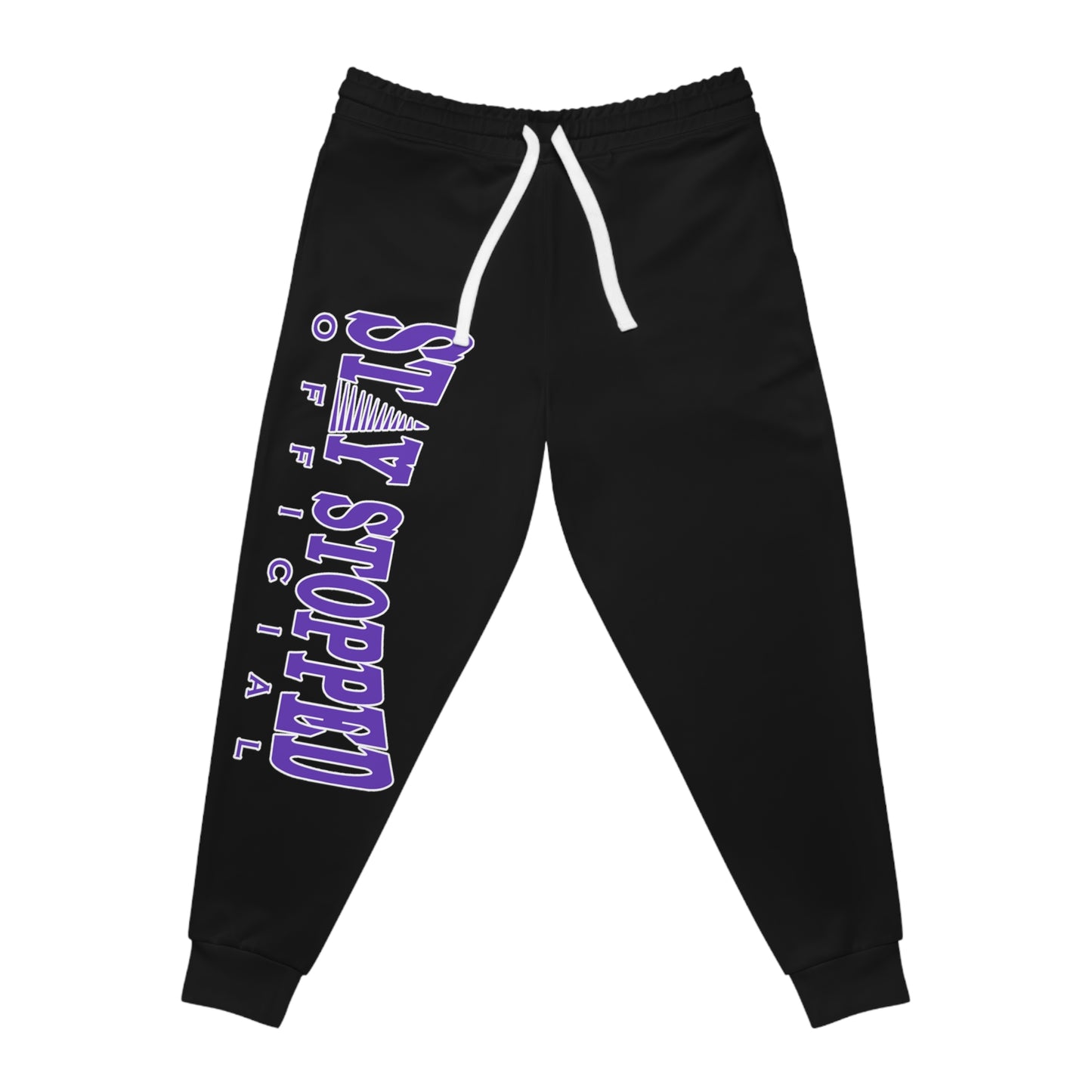 Unisex- Purple print -Official StayStopped®Athletic Joggers (AOP)
