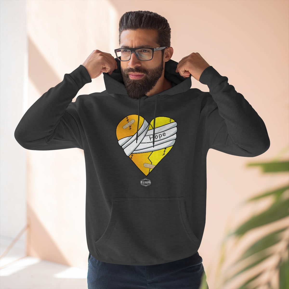 HOPE HEART Unisex Premium Pullover Hoodie