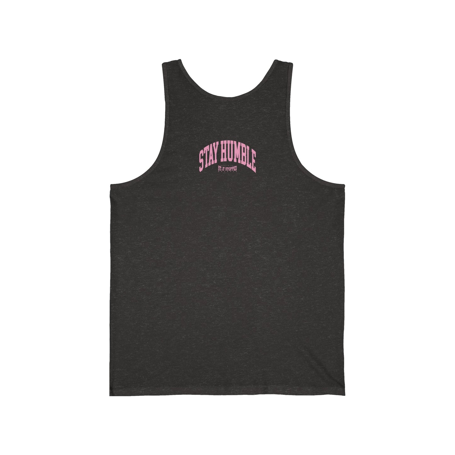 PINK STAY HUMBLE Womens Jersey Tank