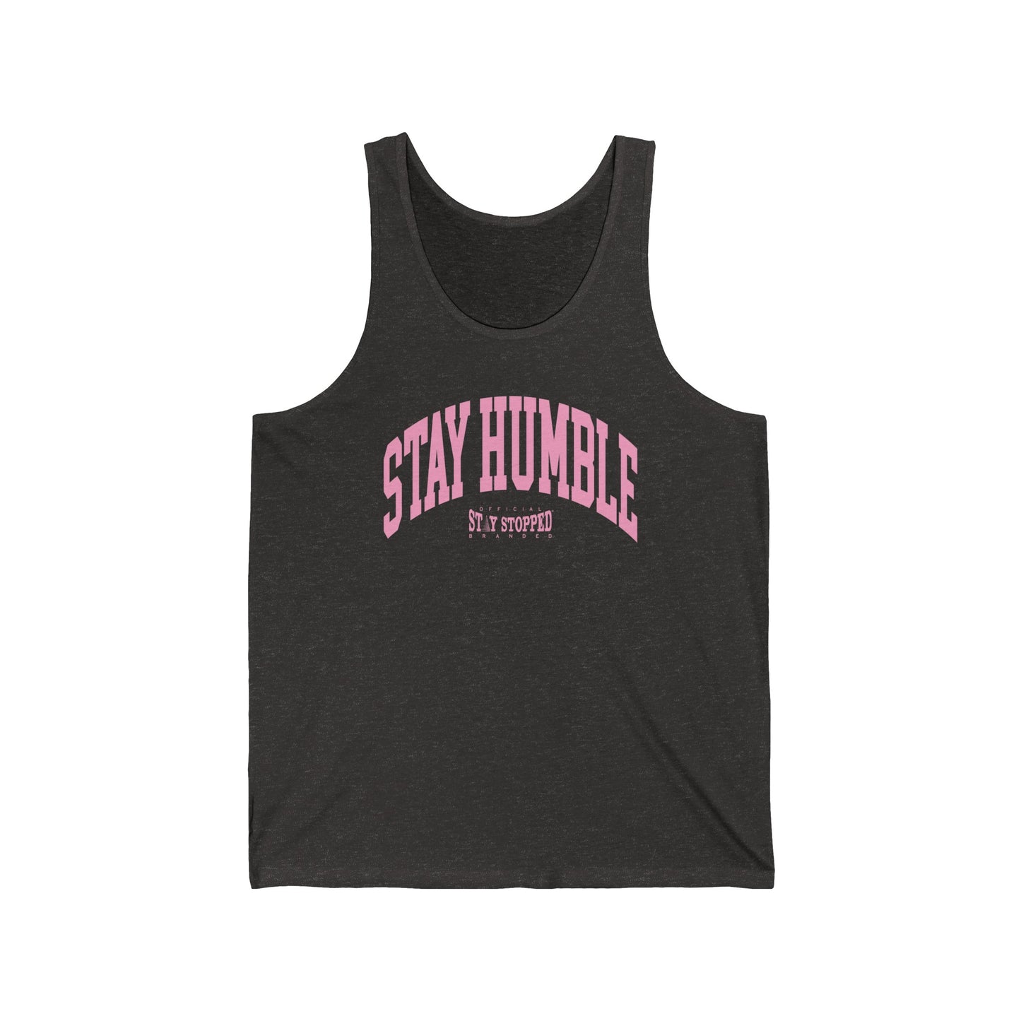 PINK STAY HUMBLE Womens Jersey Tank