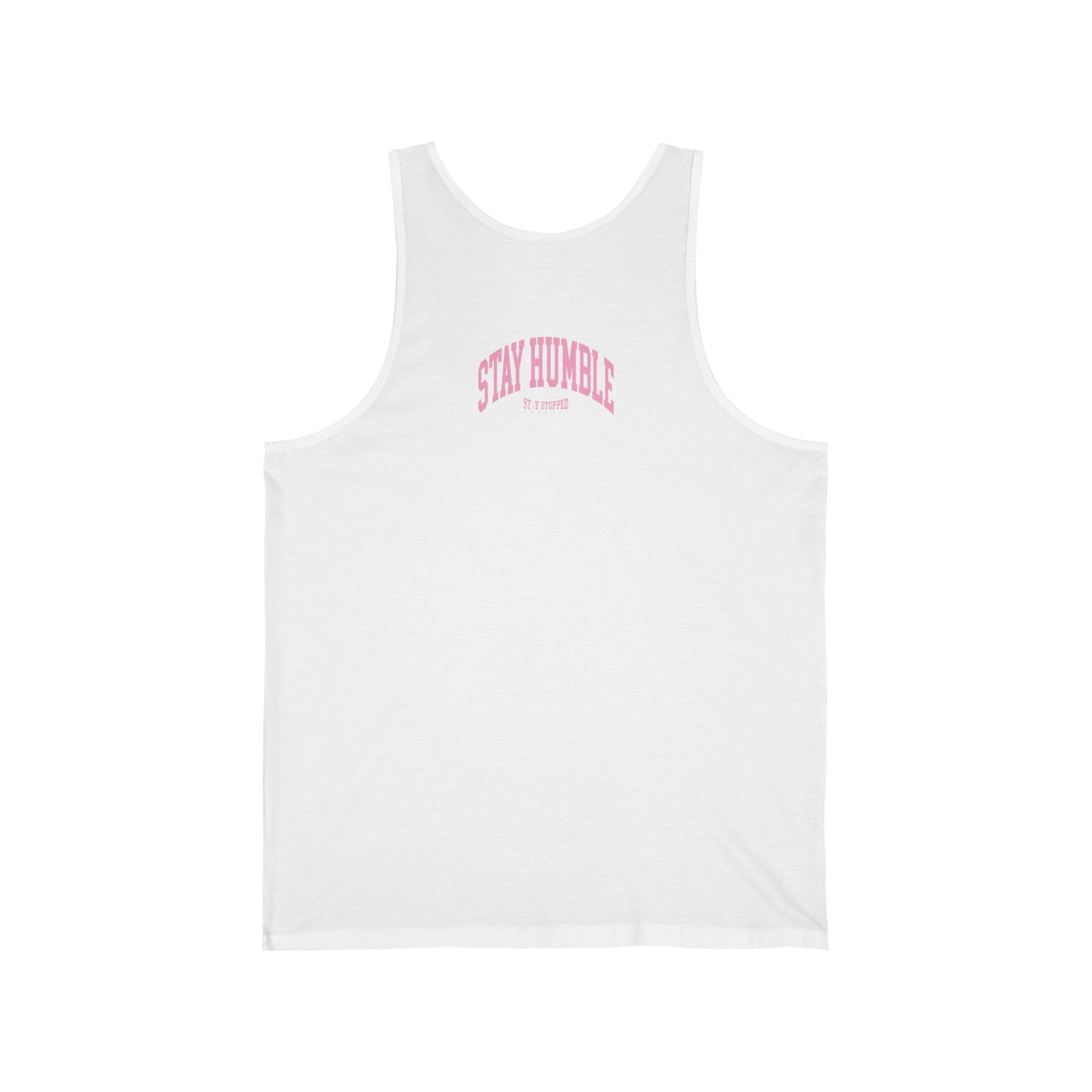 PINK STAY HUMBLE Womens Jersey Tank