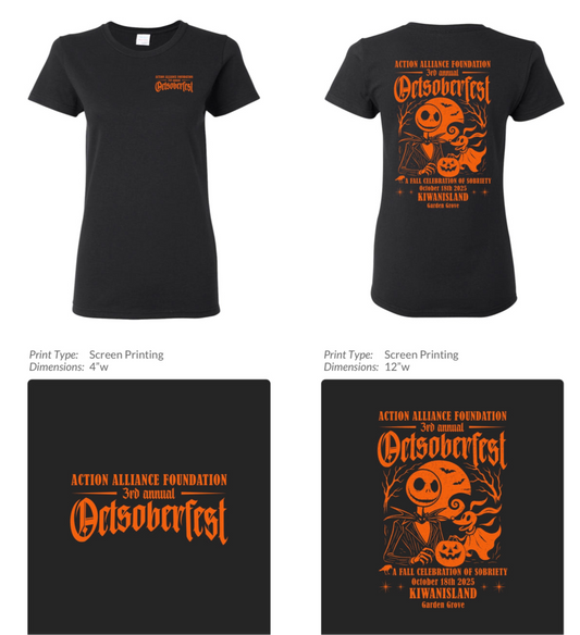 Women’s OctSoberFest Tshirts/ Action Alliance Foundation